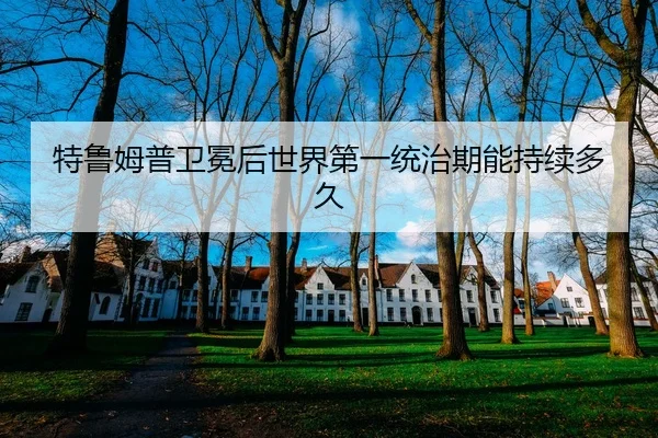 特鲁姆普卫冕后世界第一统治期能持续多久